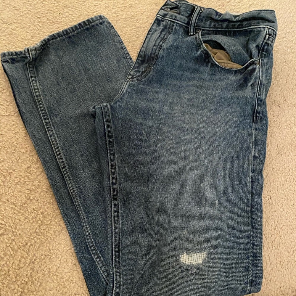 Banana Republic Slim Fit Destructed Jeans